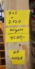 4021. Dörr med karm