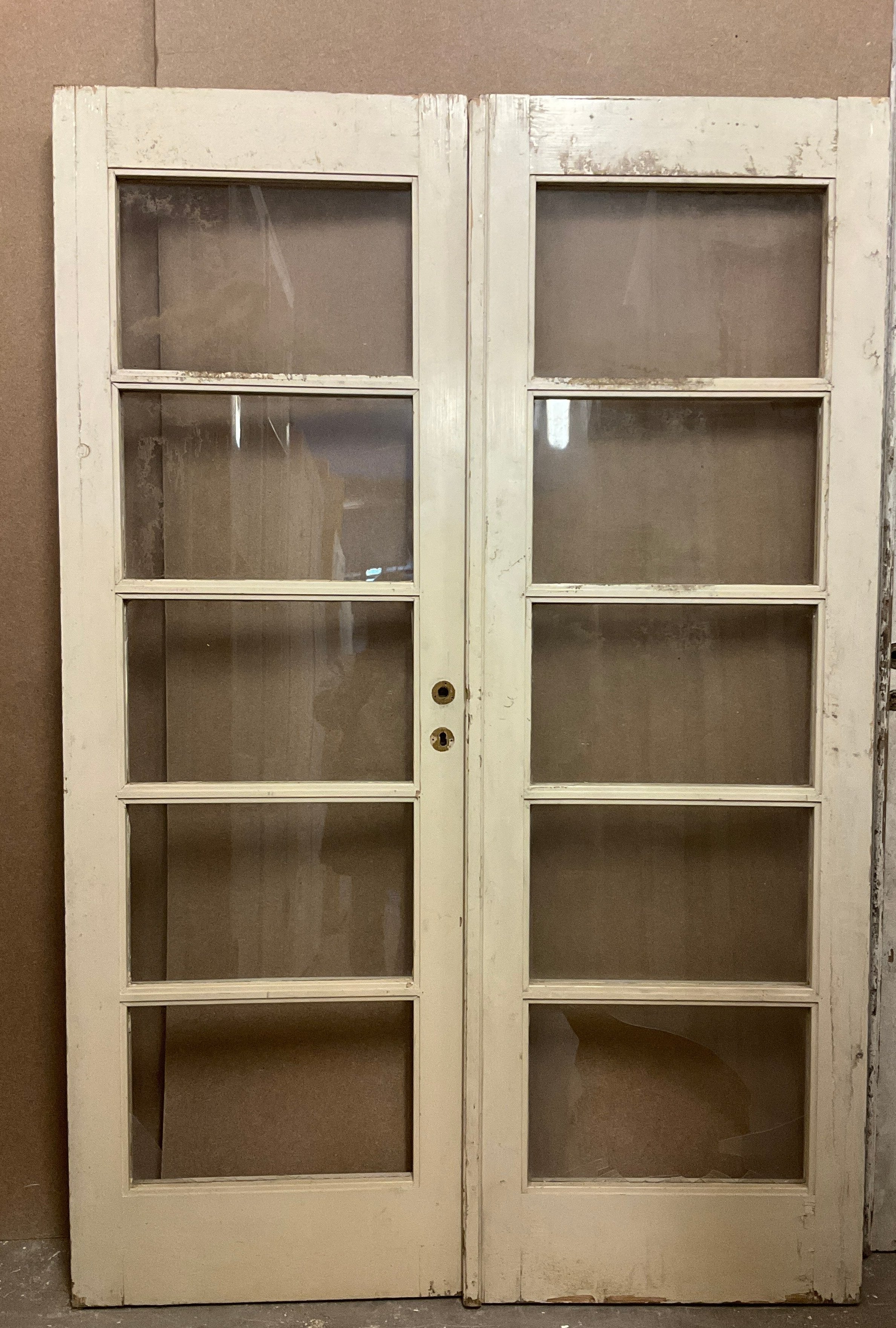 521. Pardörrar med glas