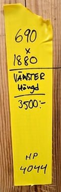 4044. Dörr med karm