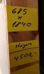 4082. spegeldörr med karm