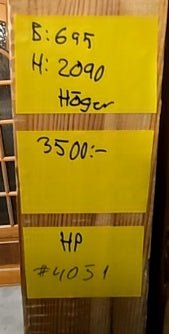 4051. Dörr med karm