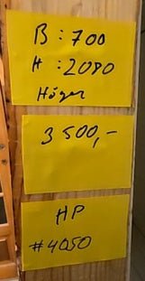 4050. Dörr med karm