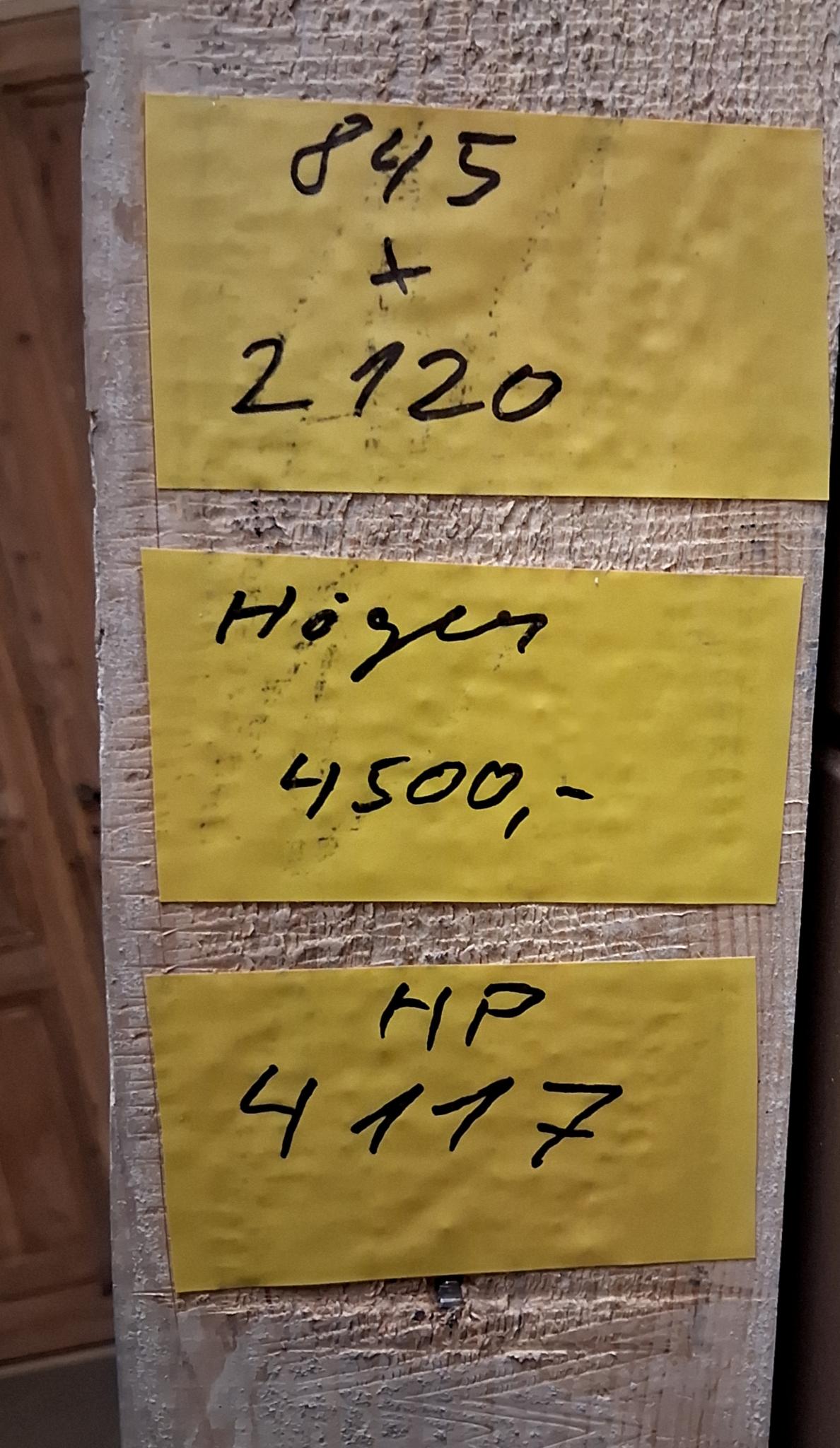 4117. Spegeldörr med karm
