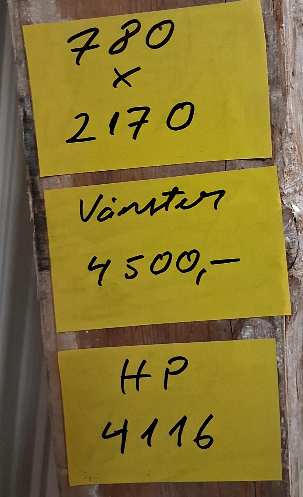 4116. Spegeldörr med karm