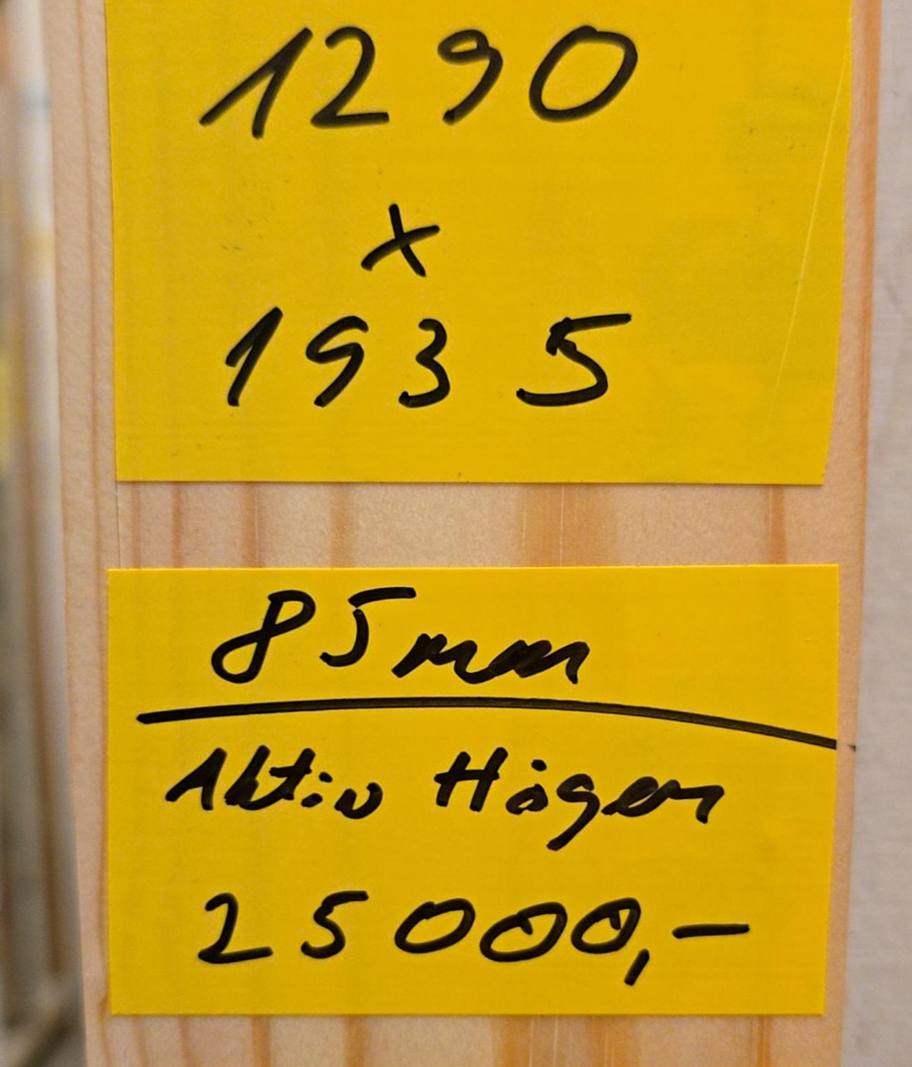 4227. Pardörr med glas och karm